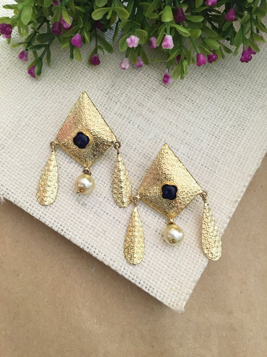 Juniper Golden Drop Earrings