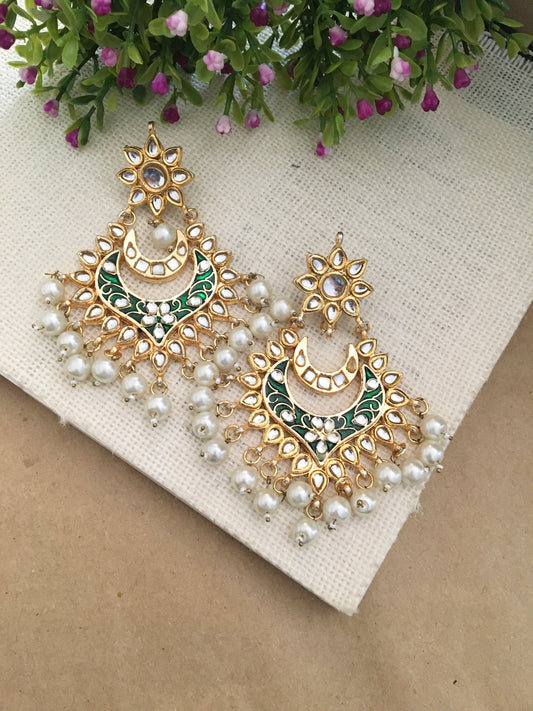 Sneha Pearl Kundan Earring