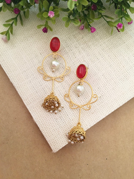 Norah Long Jhumki Earrings