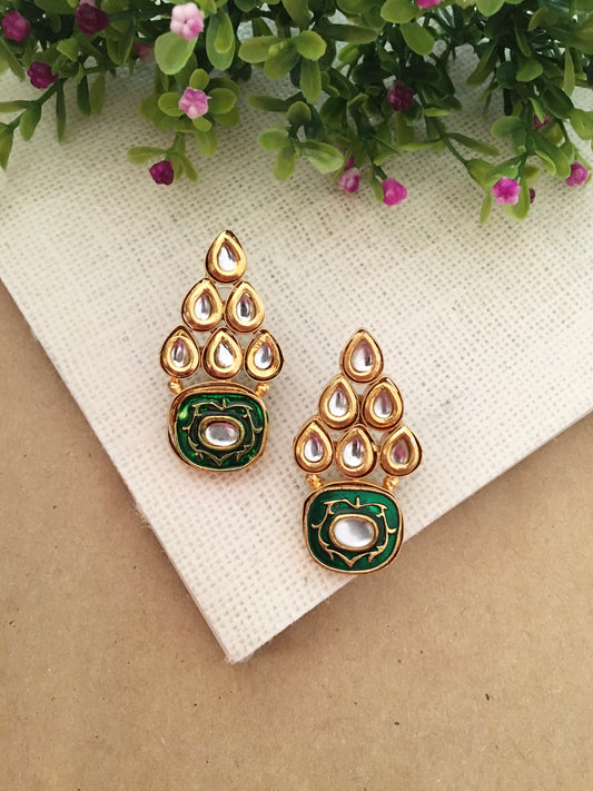 Iqra Kundan Stud Earrings