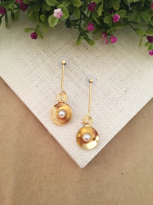 Selina Spiral Pendulum Earrings