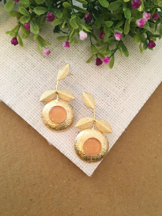 Ishanvi Round Drop Earrings