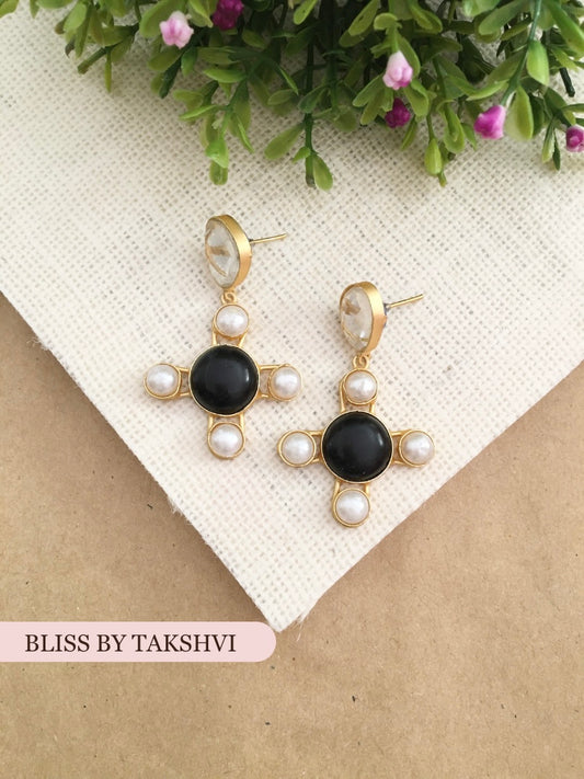 Nehal Square Drop Earrings