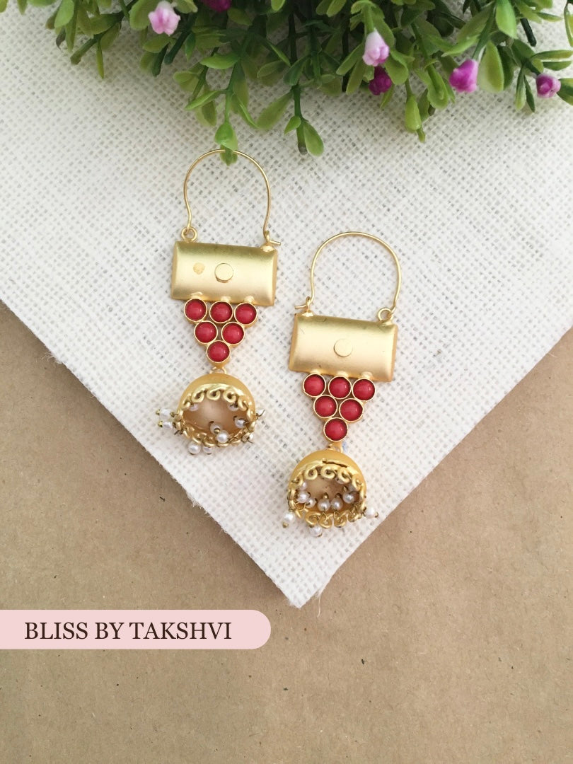 Maheer Unique Jhumki Earring