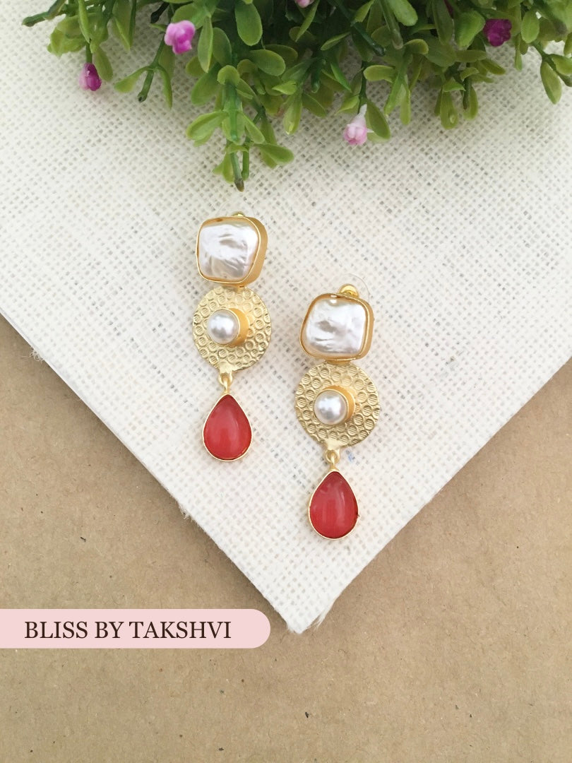 Jyotsna Boroque Pearl Drop Earring