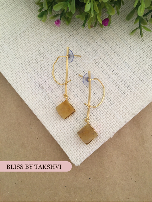 Reena Rhombus Drop Earring