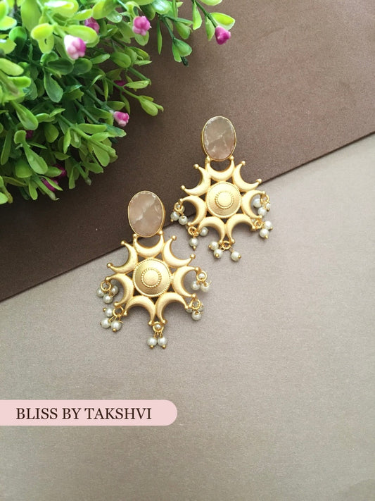 Shanaya Raw Stone Stud Earring