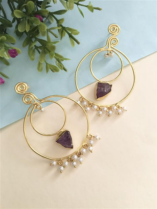 Kavy Artisan Round Stud Earring