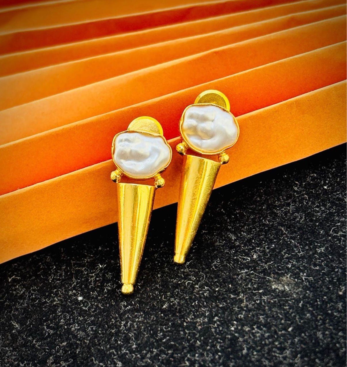 Baroque Cone Earrings