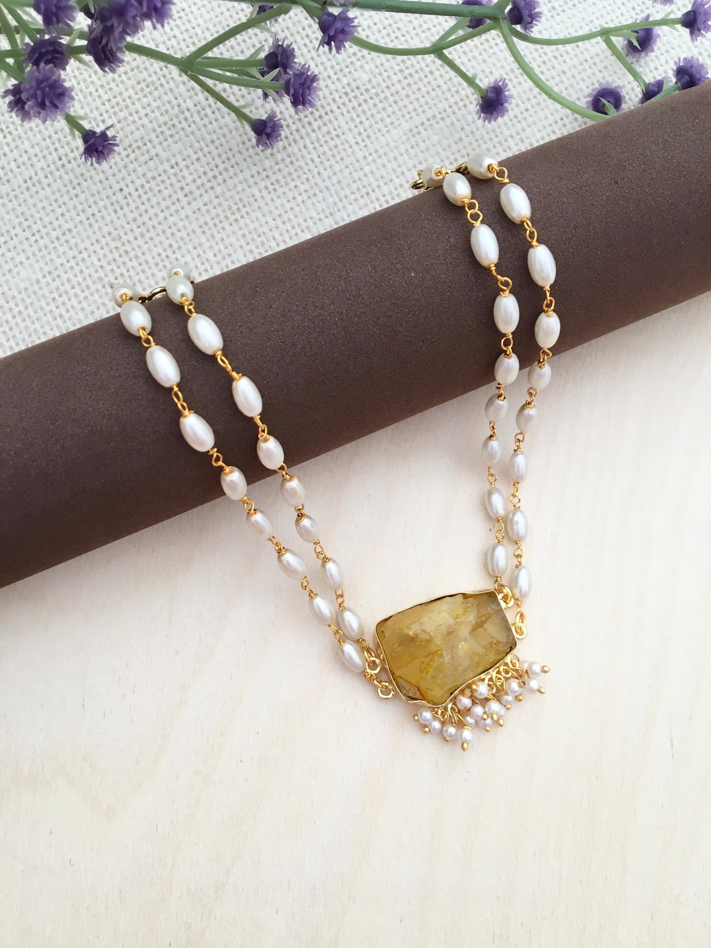 Pearl tassel necklace