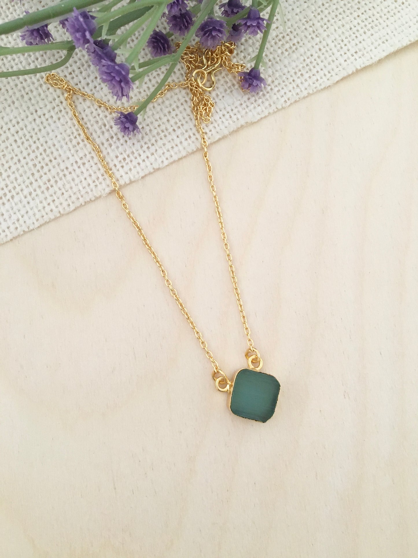 Square Pendant Necklace