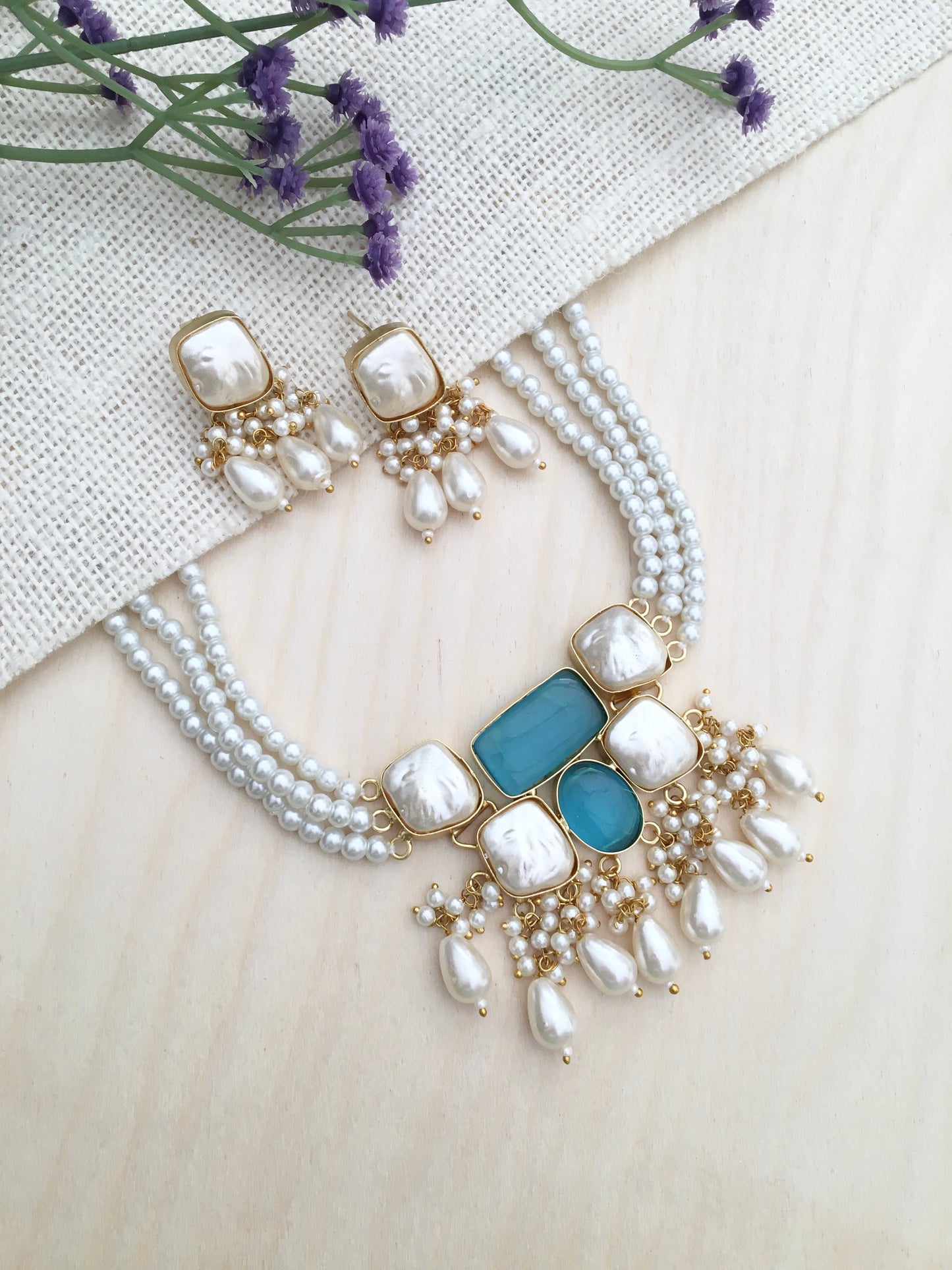 Pearl Multi-Strand Necklace Set
