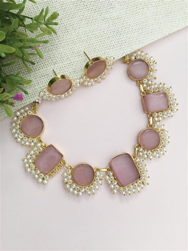 Devika Cluster Pearl Choker Necklace