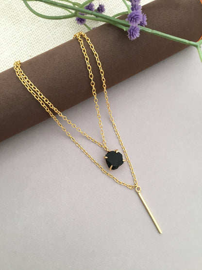 Double Layer  Pendant Necklace