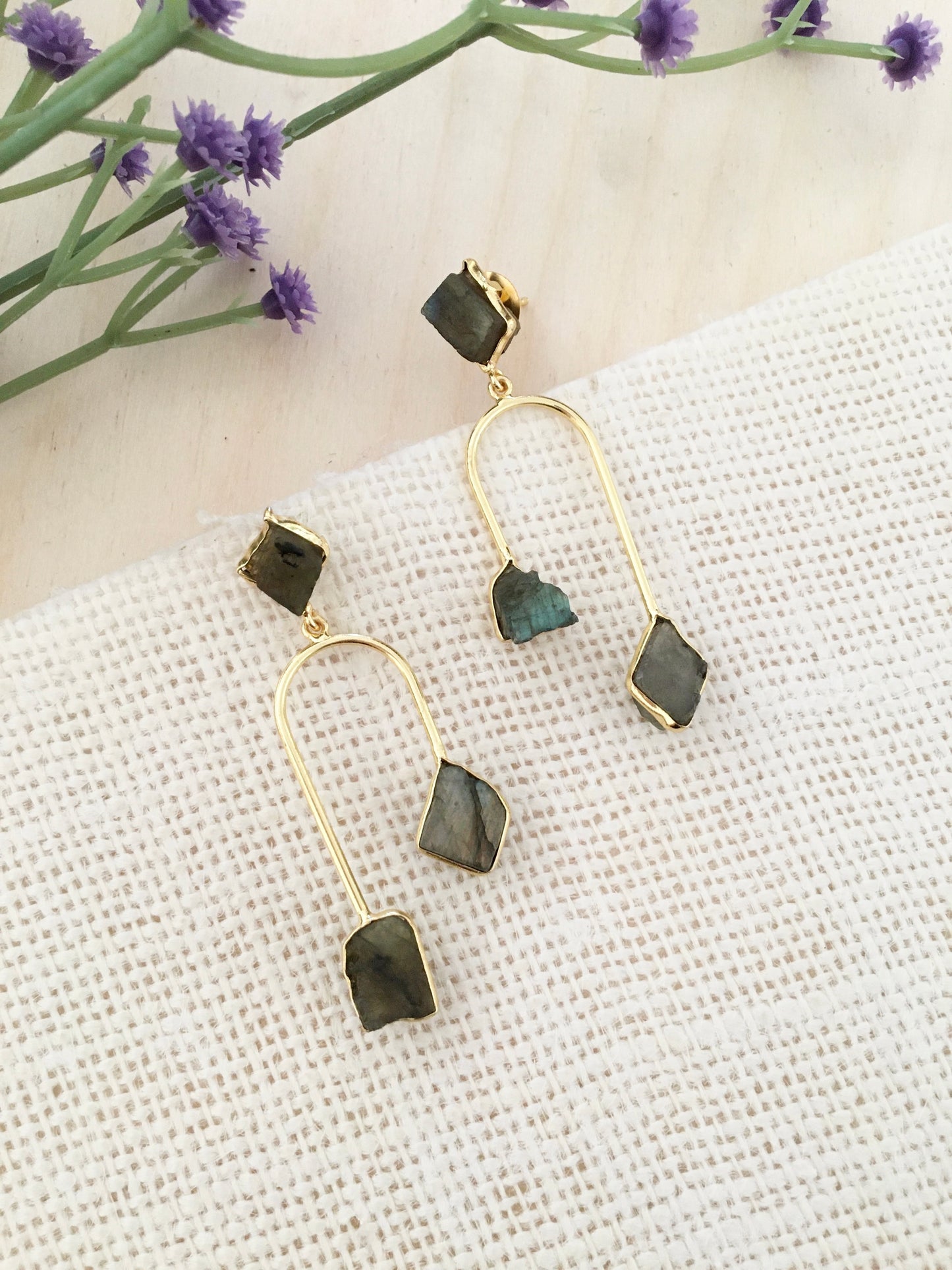 Multi-Stone Dangler Earrings