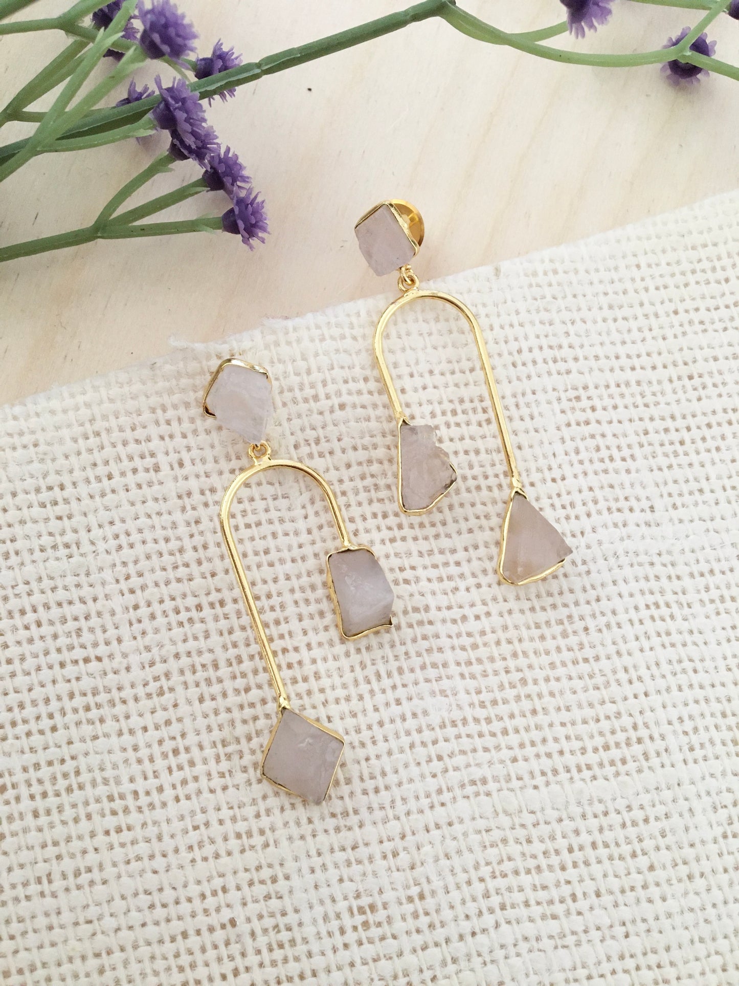 Multi-Stone Dangler Earrings