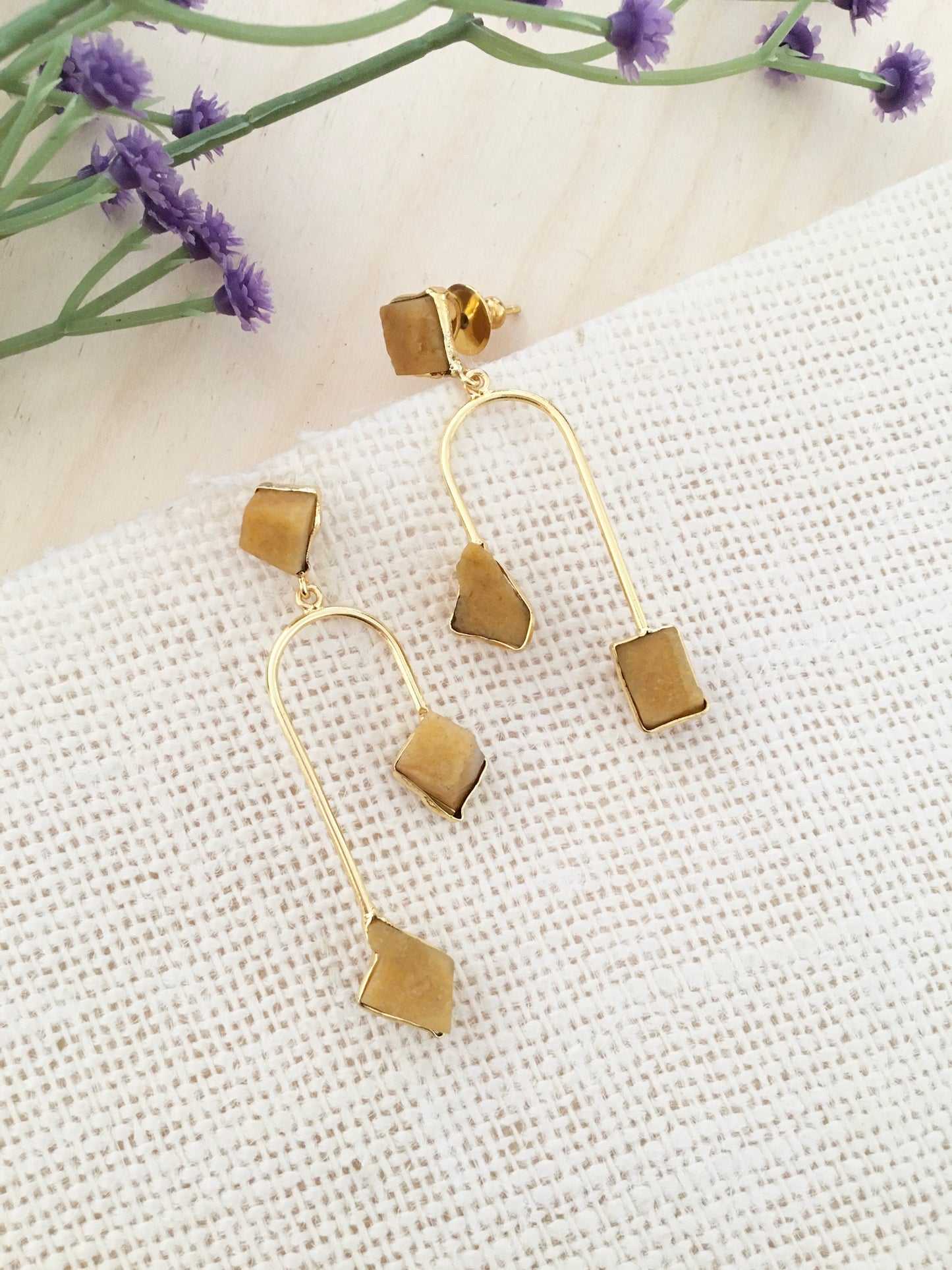 Multi-Stone Dangler Earrings