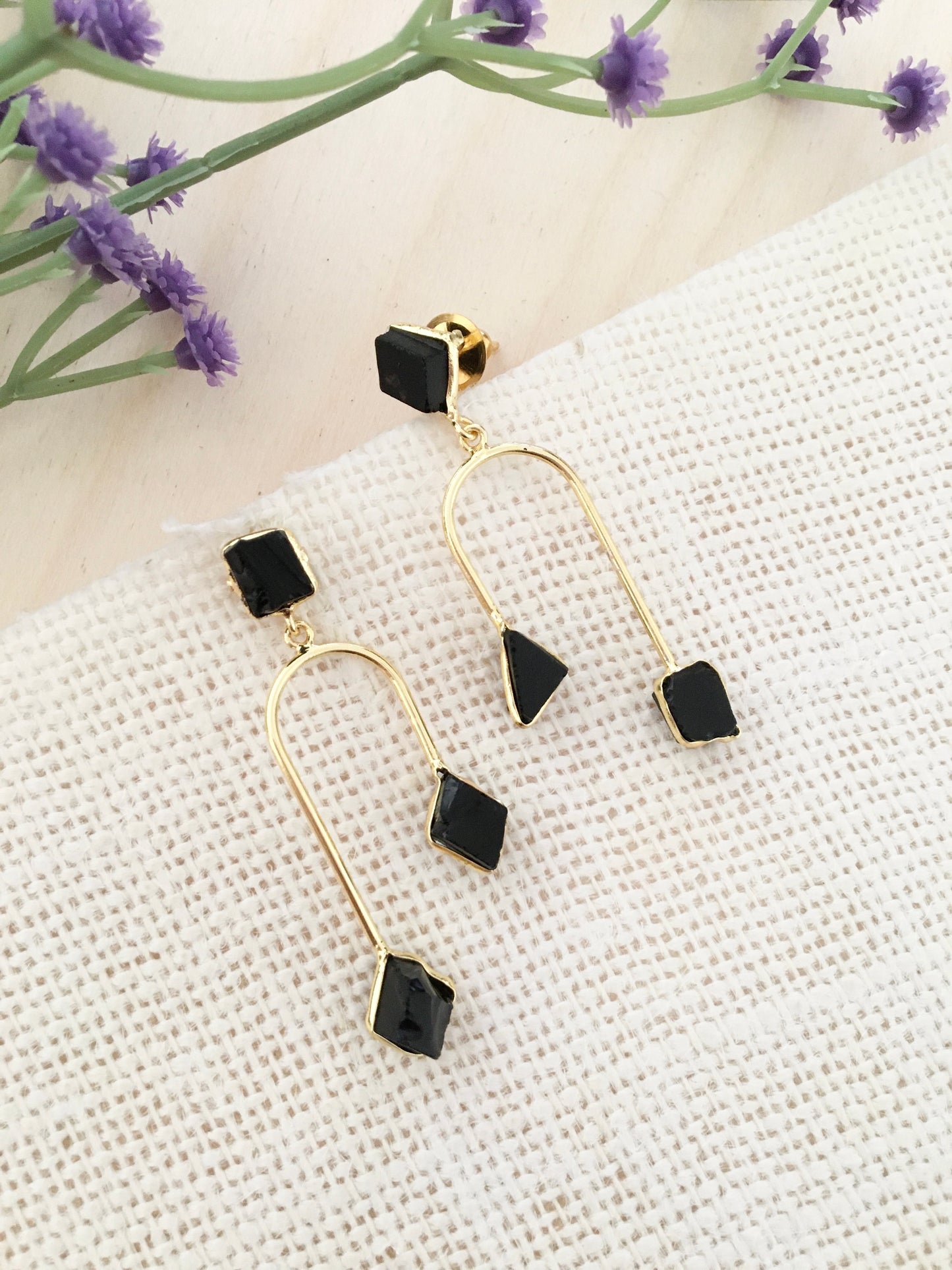 Multi-Stone Dangler Earrings