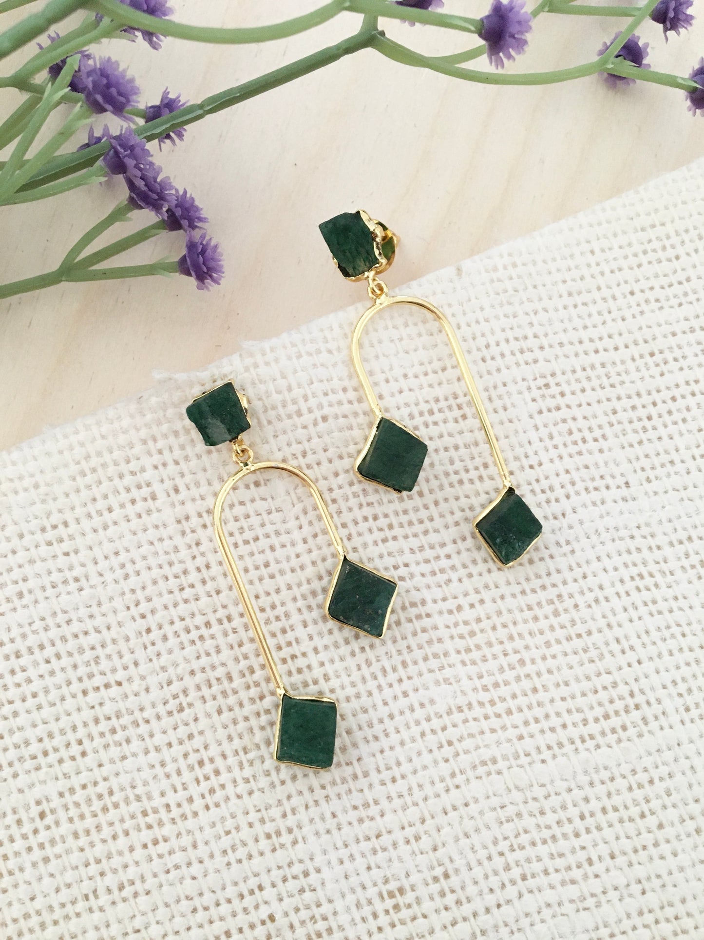 Multi-Stone Dangler Earrings