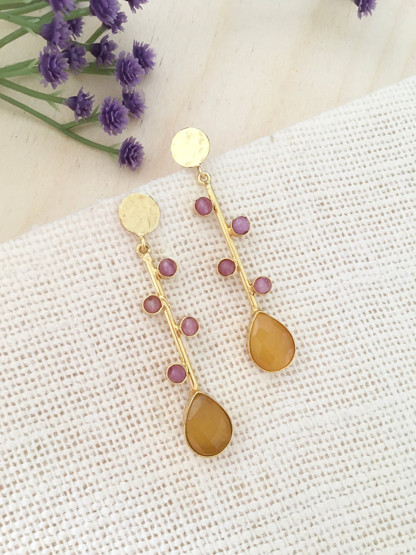 Gemline Drop Earrings