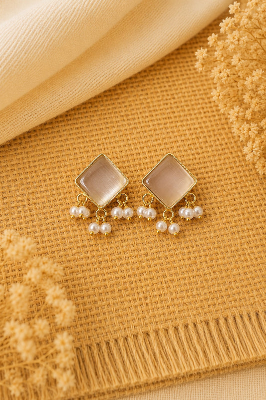 Sharika  Rhombus Studs