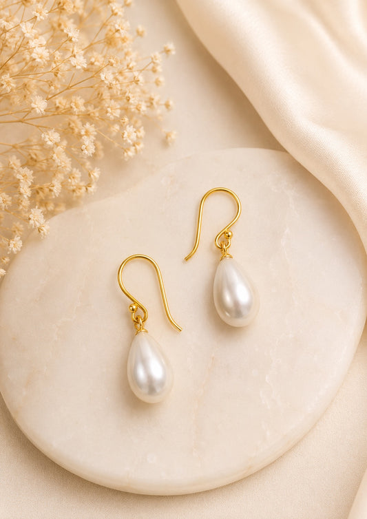 Pearl Dew Drop Earrings