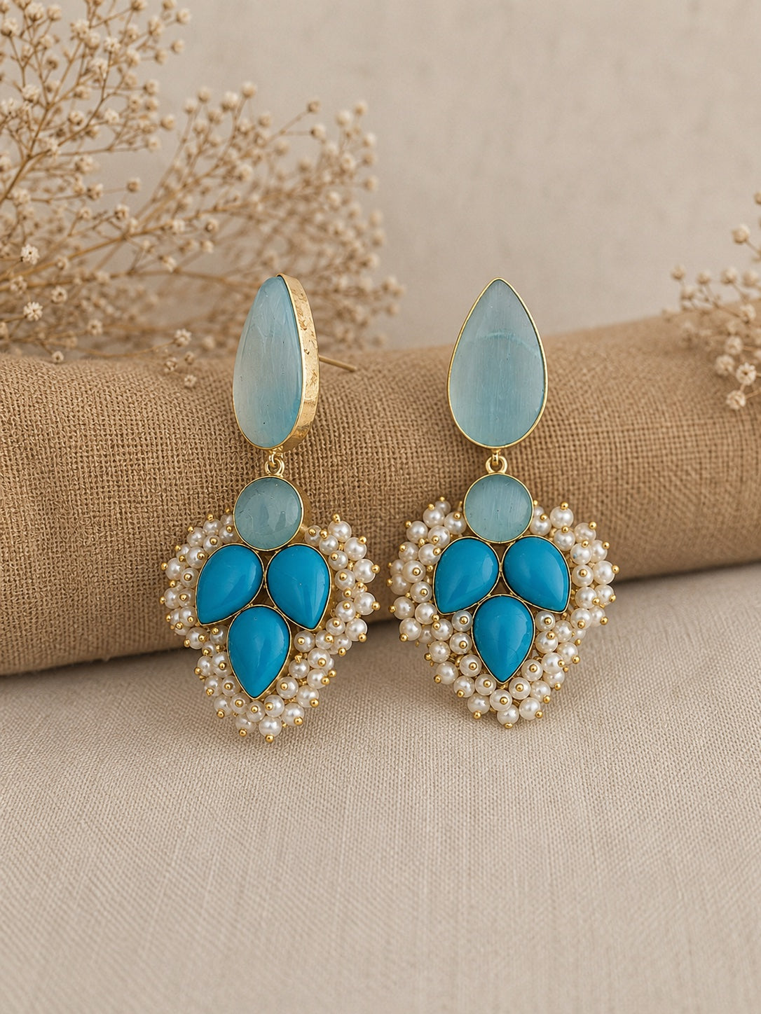 Mira Pearl Cascade Earrings