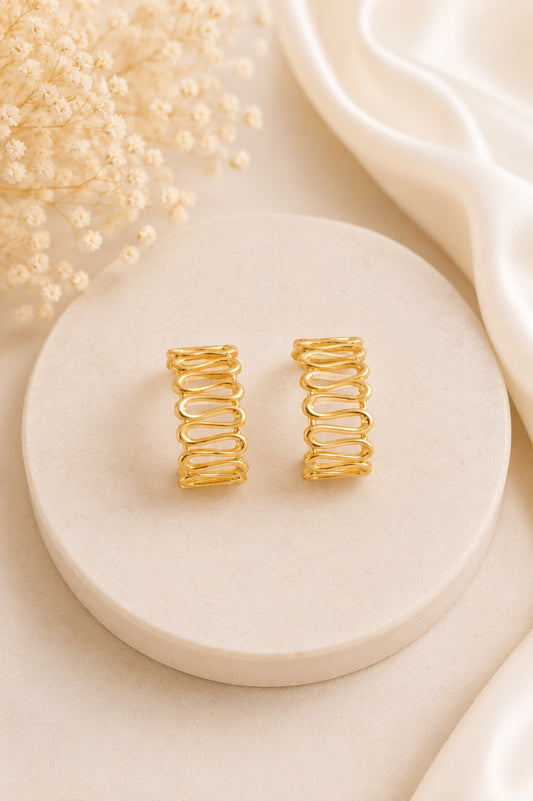 Flowline Stud Earrings