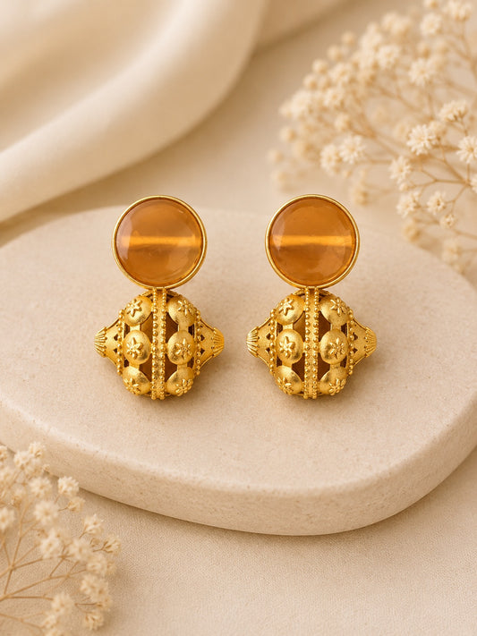 Ambera Heritage Stud Earrings | BlissByTakshvi