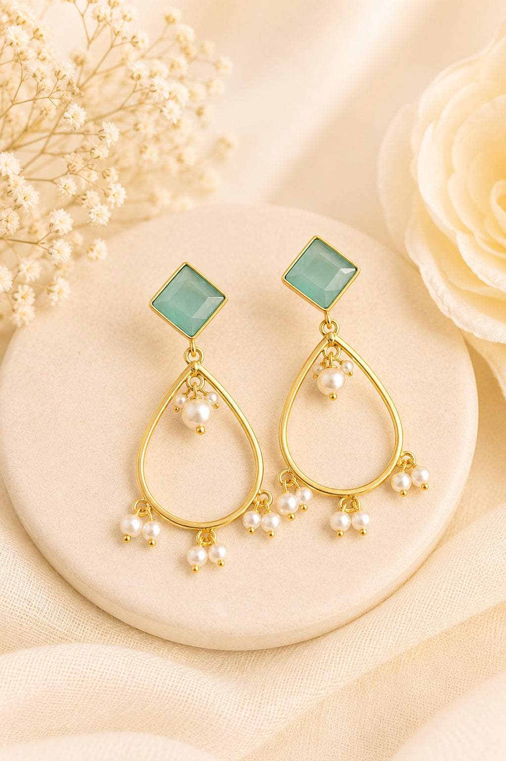 Ivora Pearl Charm Earrings