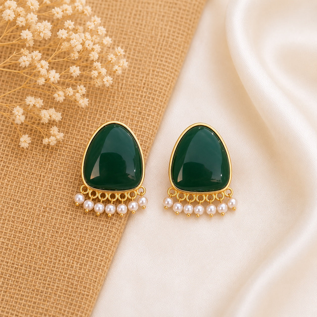 Avni Stone Stud Earrings