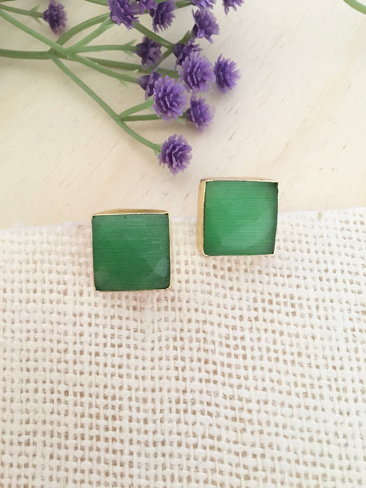 Glow Square Stud Earring