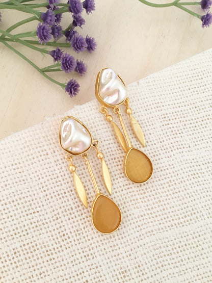 Everlee Baroque Drop Earrings