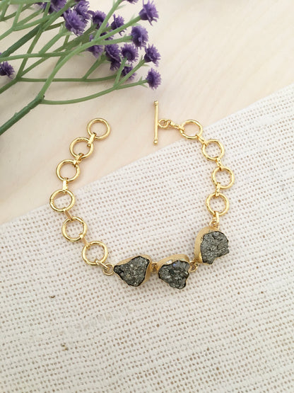 Grey Natural Stone Bracelet