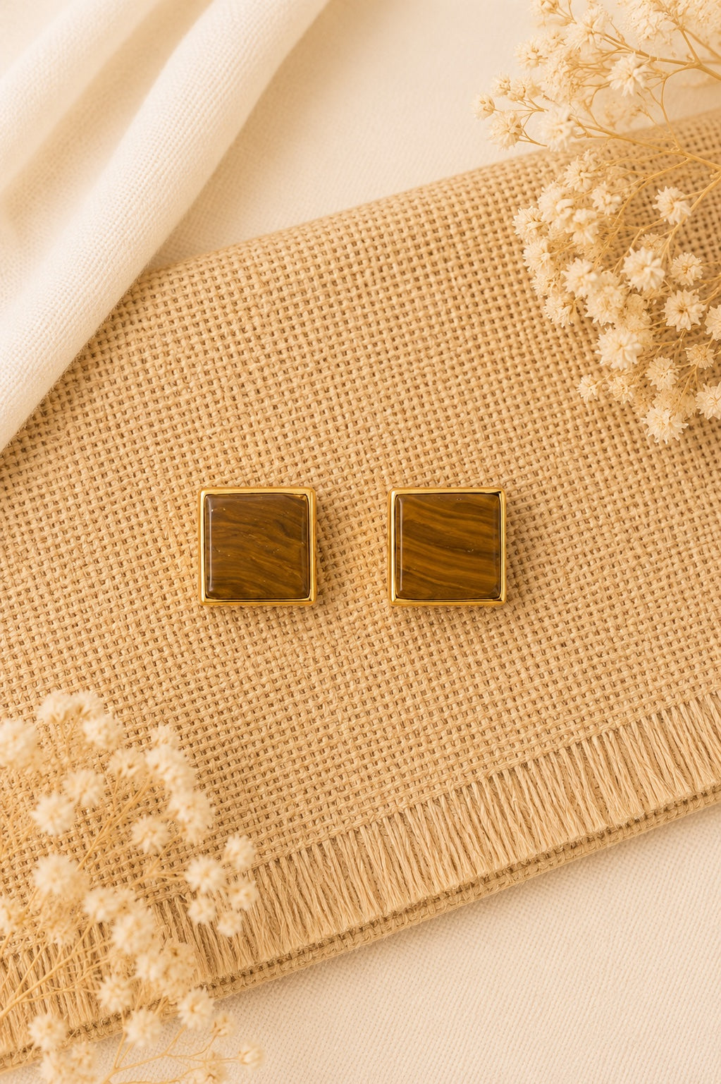 Aakriti Square Stud Earrings