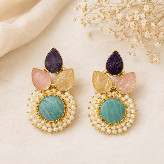 Yasmin Bloom Halo Earrings
