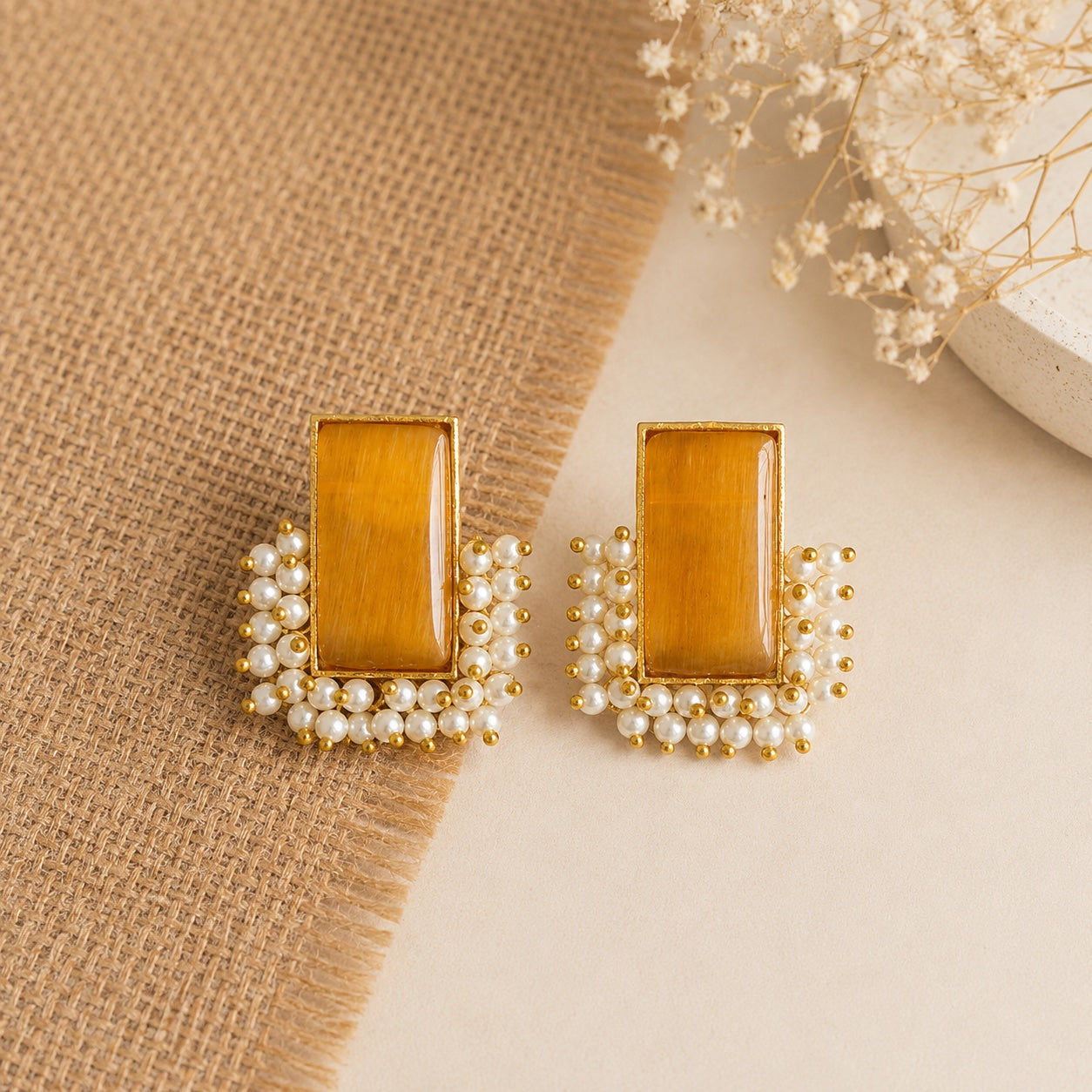 Aamra Frame Stud Earrings