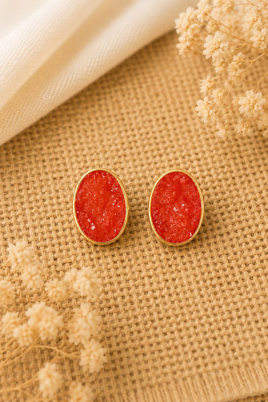 Tejasvi Oval Stud Earrings
