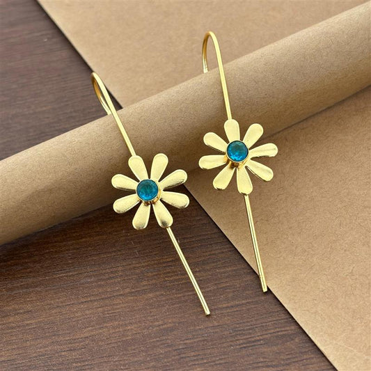 Daisy Drop Cuff Earrings