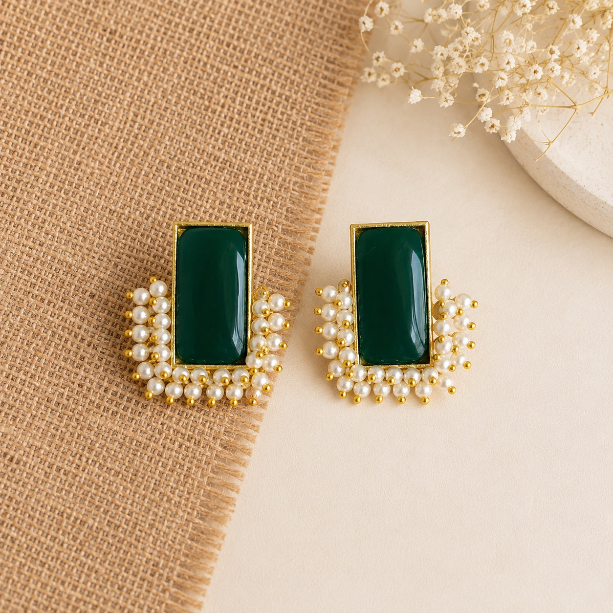 Urvika Frame Stud Earrings