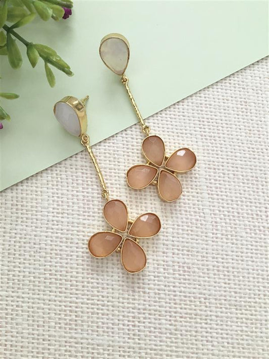Pastel Flower Drop Earrings