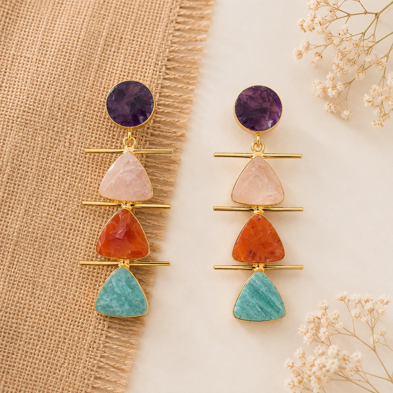 Pravya Prism Tier Earrings