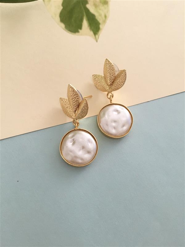 Baroque Petal Drop Earring