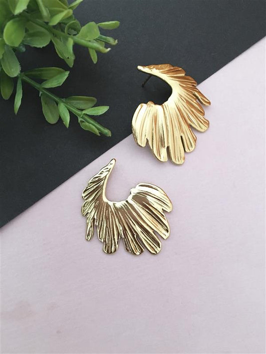 Golden Anti Tarnish Stud Earrings