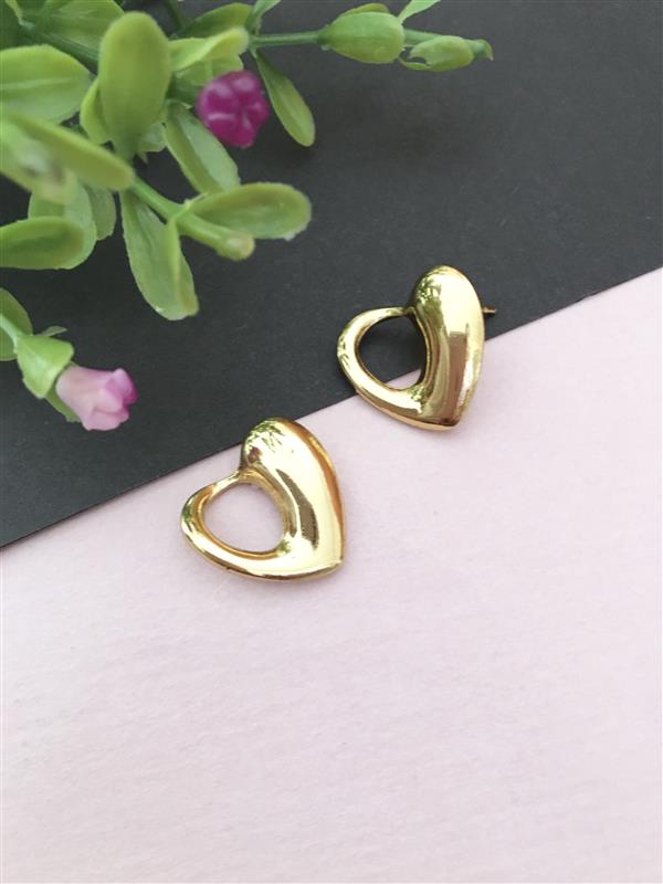 Golden Anti Tarnish Stud Earrings