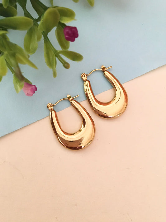 Golden Hoop Earrings