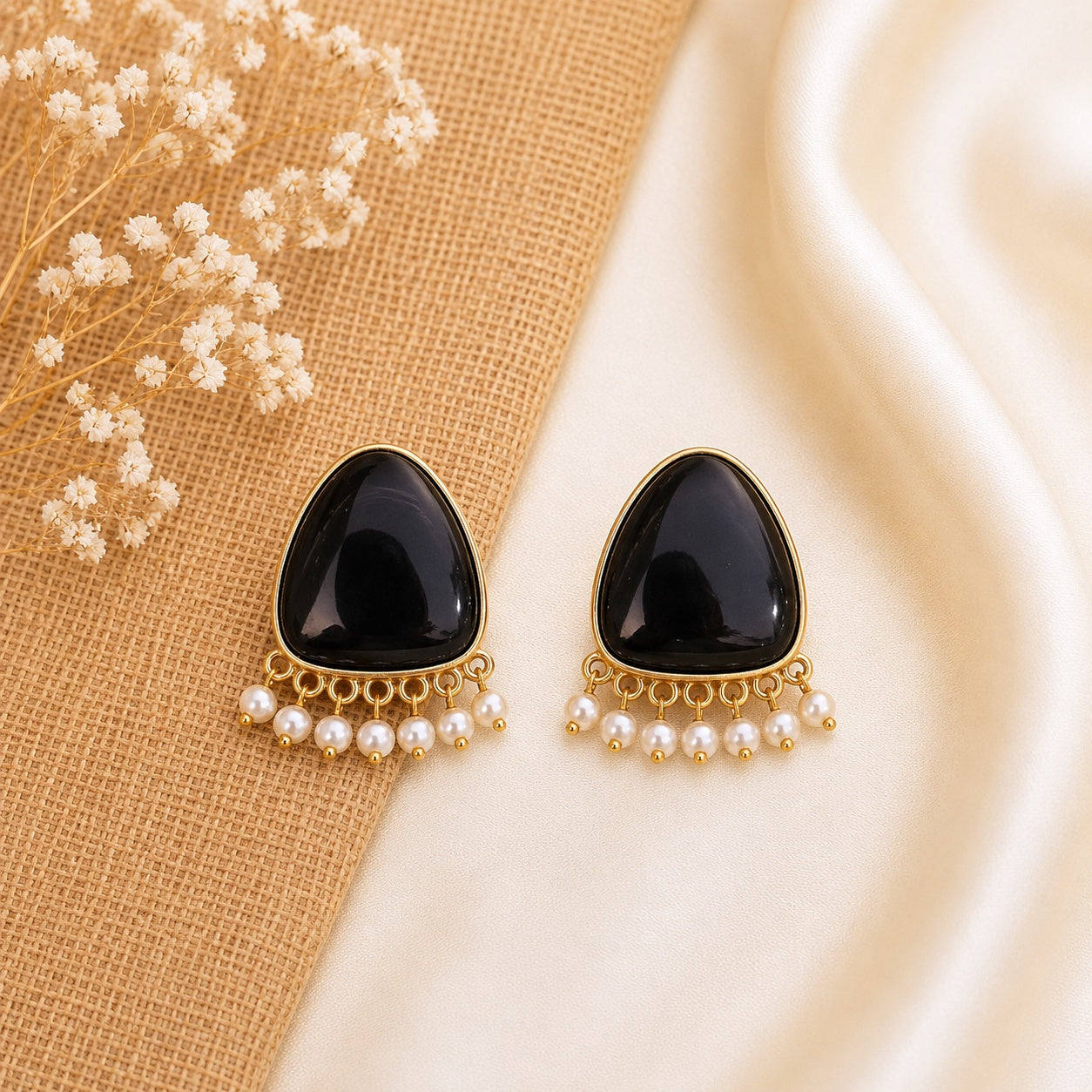 Nishika Stone Stud Earrings