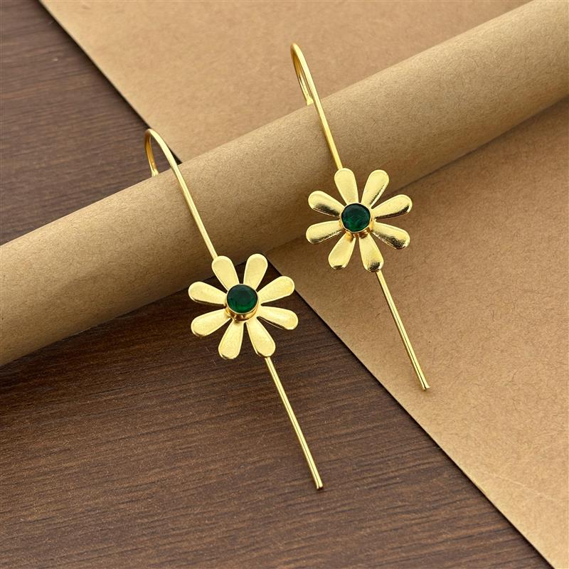 Daisy Drop Cuff Earrings