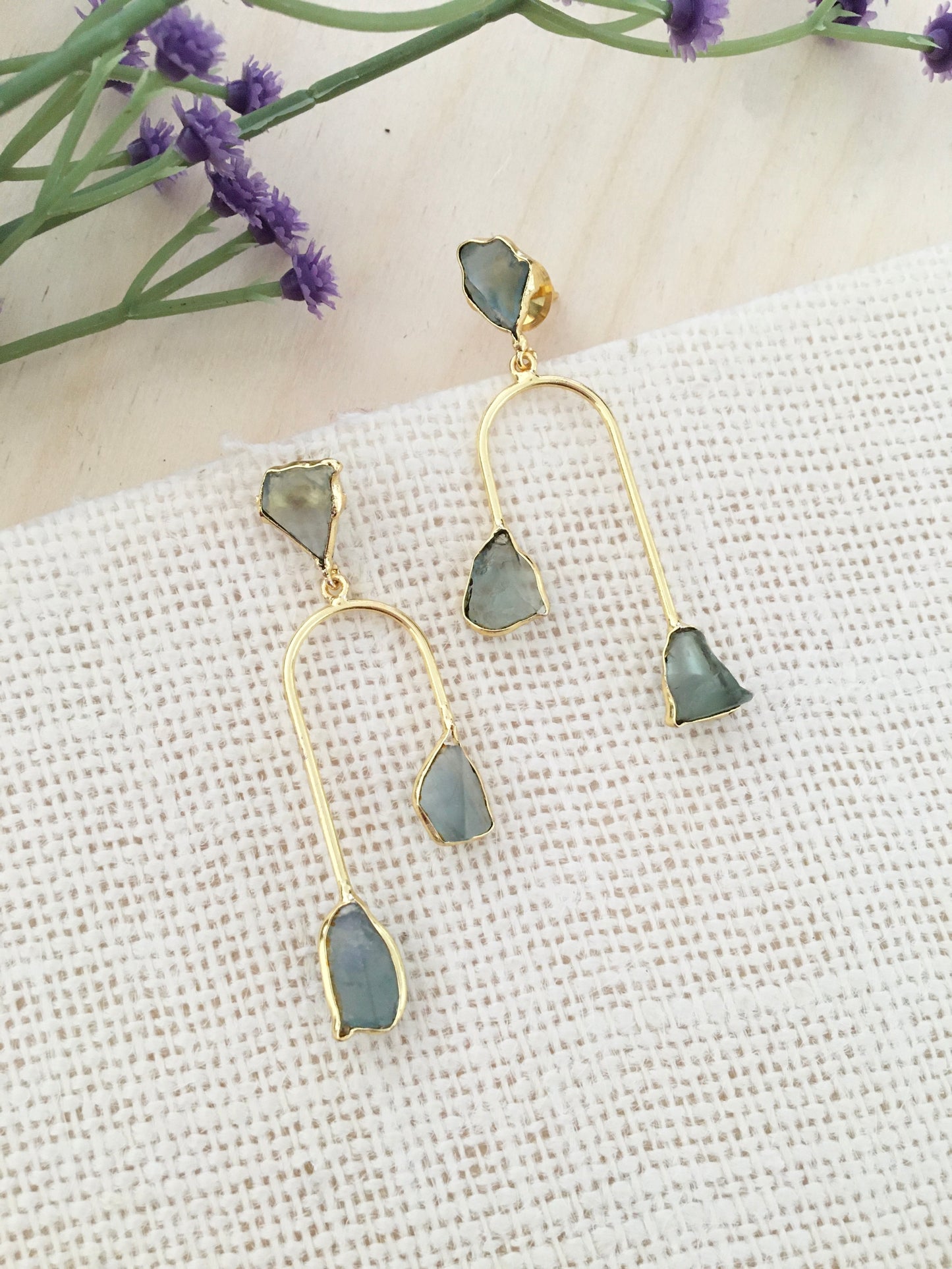 Multi-Stone Dangler Earrings