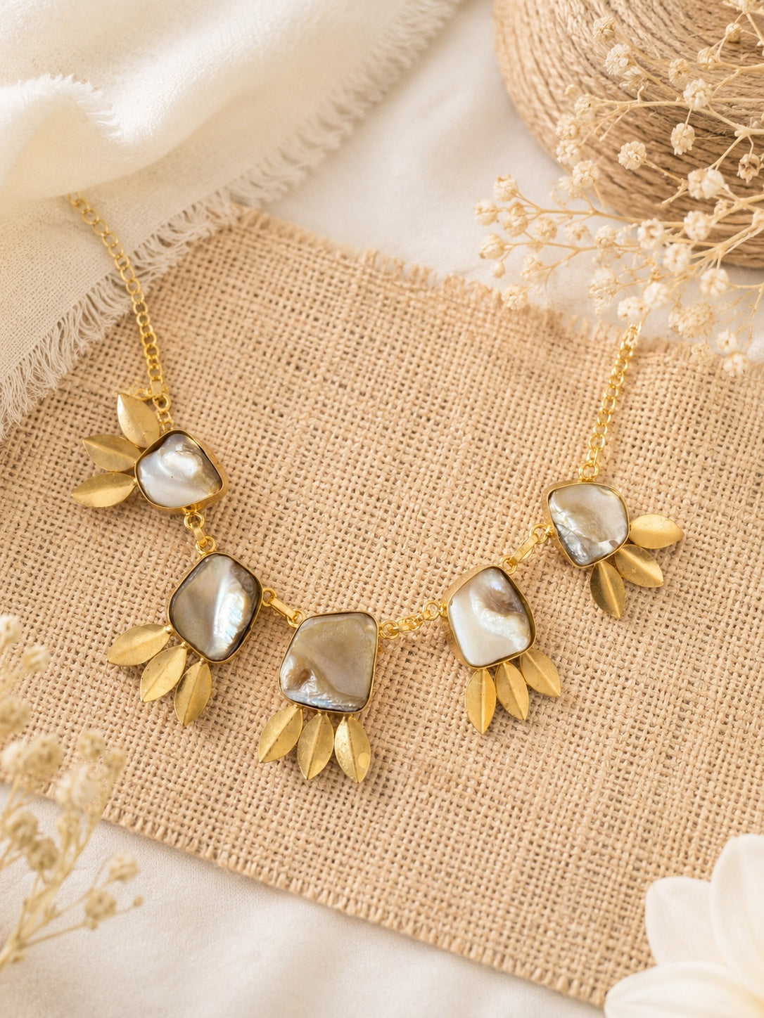 Mrinmayi MOP Statement Necklace